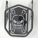 Motorcycle Luggage Rack: Skull & Crossbones