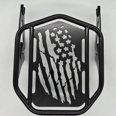 Motorcycle Luggage Rack: Flag