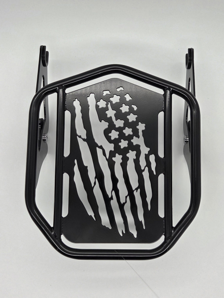 Motorcycle Luggage Rack: Flag